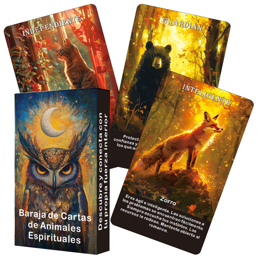 Board Game Love Letter - Spanish Animals Tarot Deck, Spirit Animals