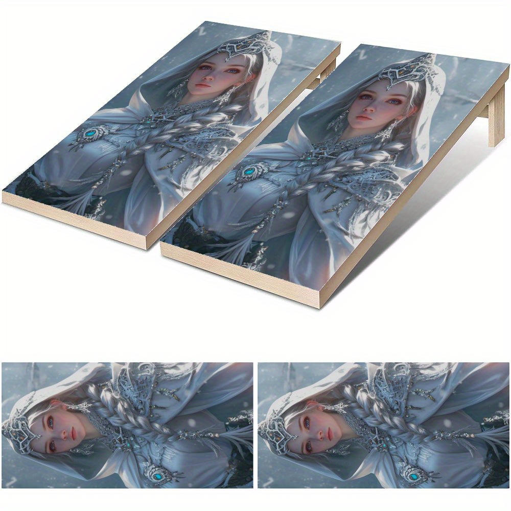 Board Game Film - Frost Realm Saintess Waterproof Cornhole Board