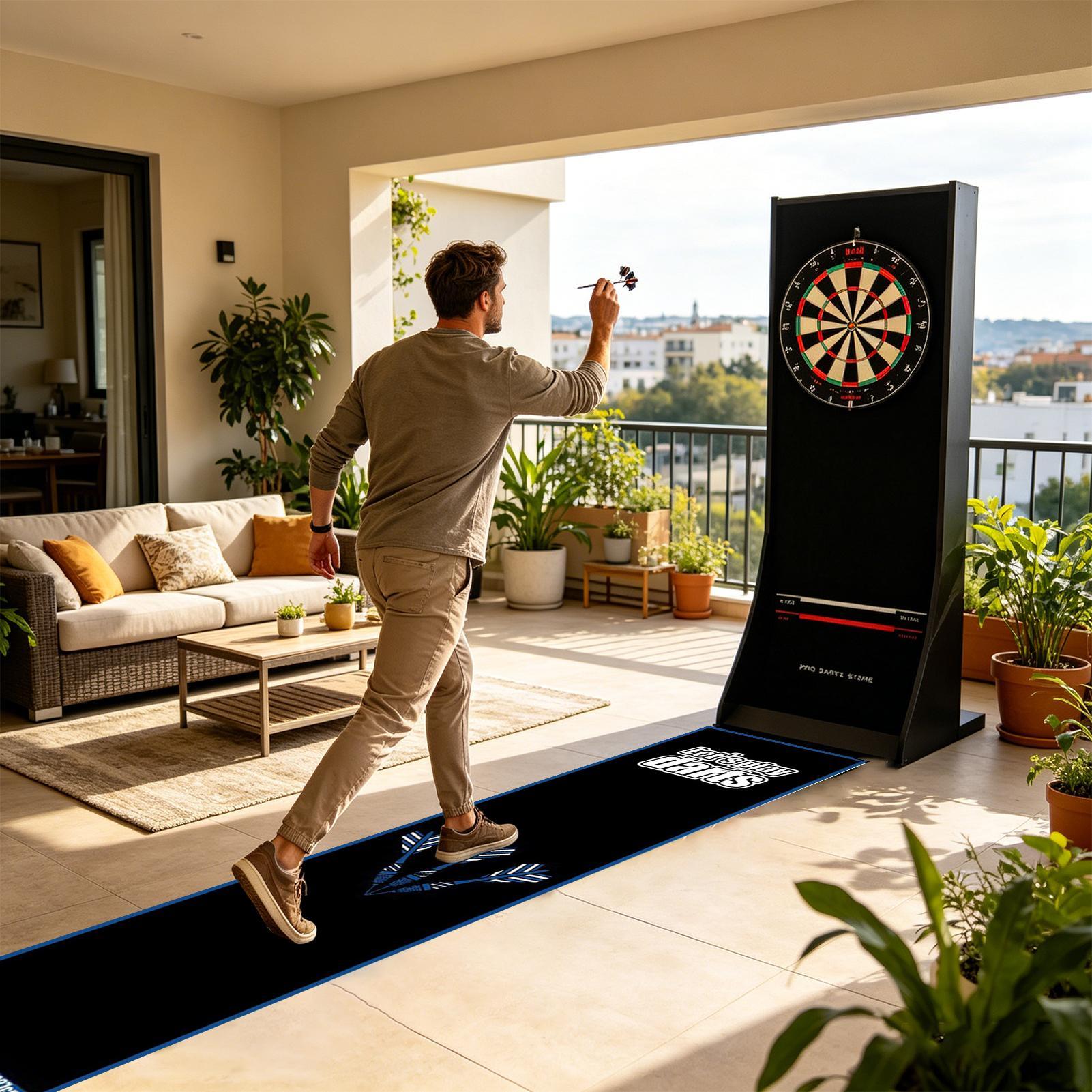 Non Slip Dart Board Floor Mat, - Board Game Room 评论和价格