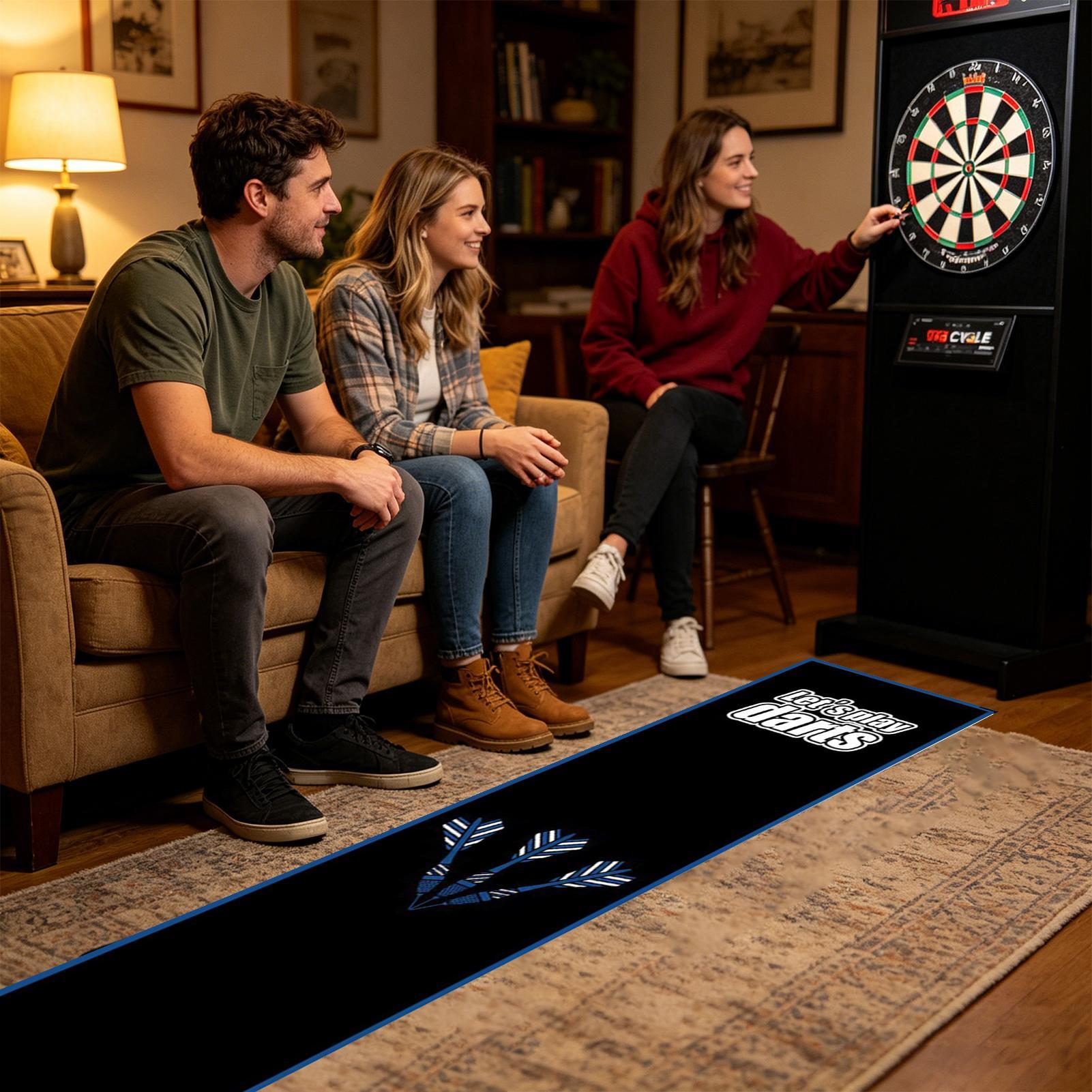 Non Slip Dart Board Floor Mat, - Board Game Room 评论和价格