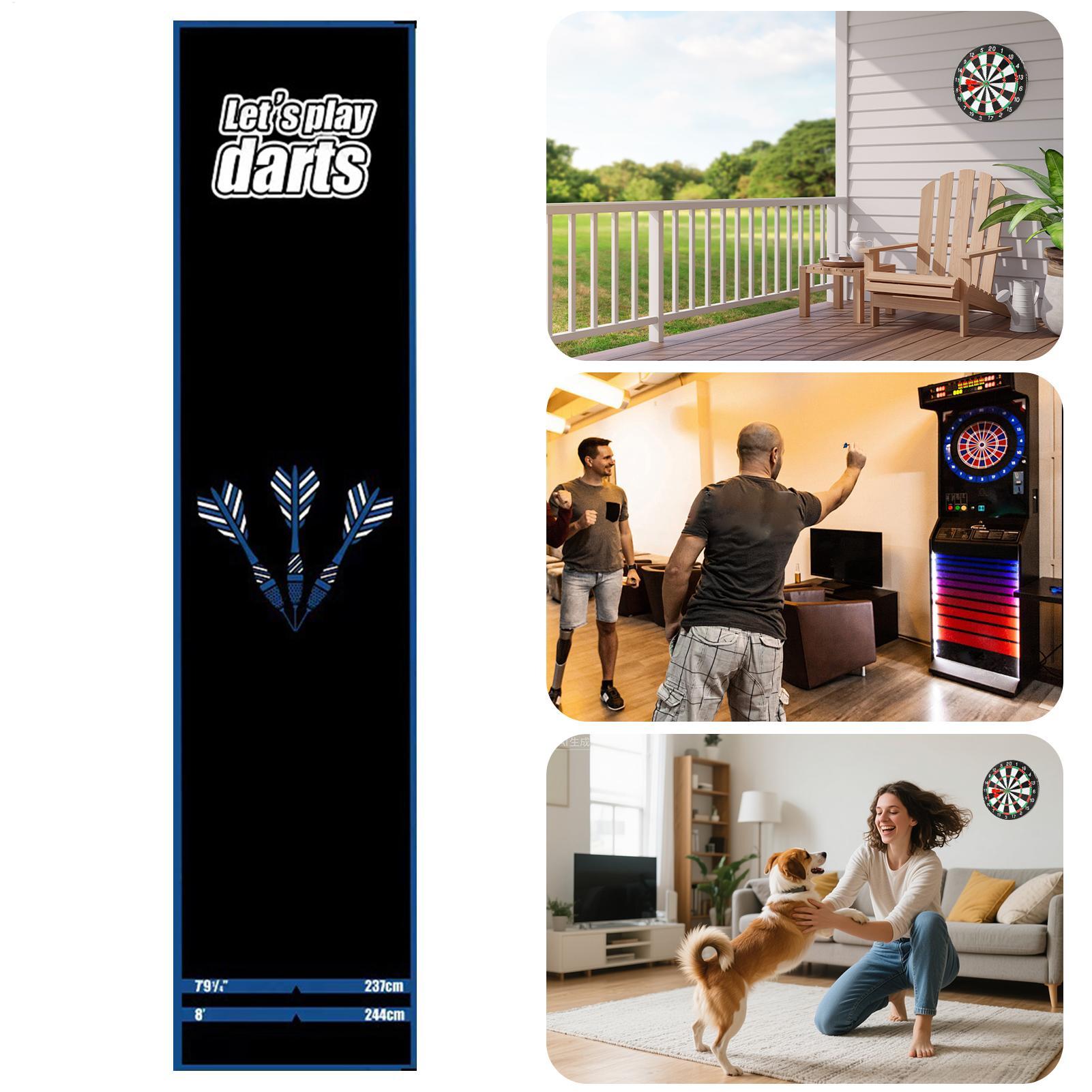 Non Slip Dart Board Floor Mat, - Board Game Room 评论和价格