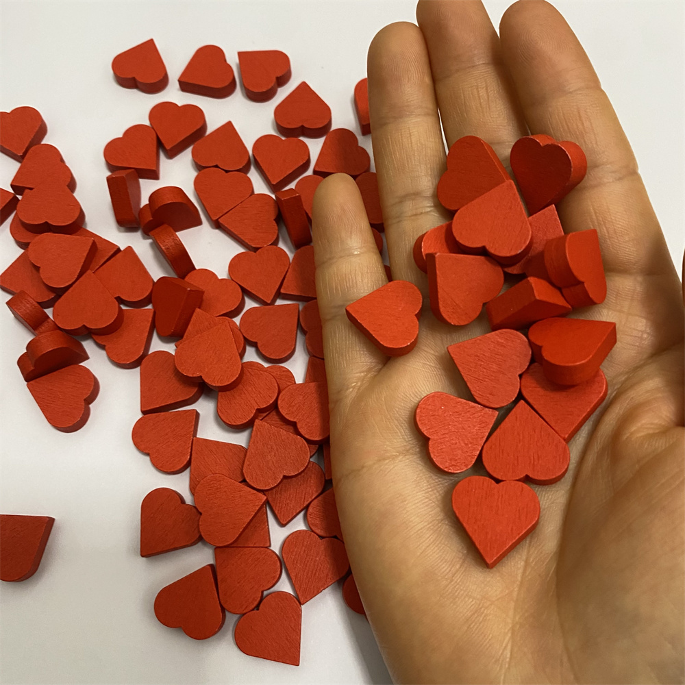 100Pcs 15mm*5mm Red Heart-Shap - Board Game Sequence 评论和价格