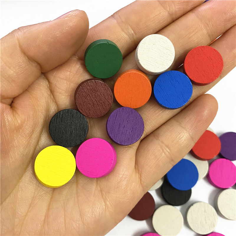 50pieces 15*5MM 11 Colors Wood - Board Game Sequence 评论和价格