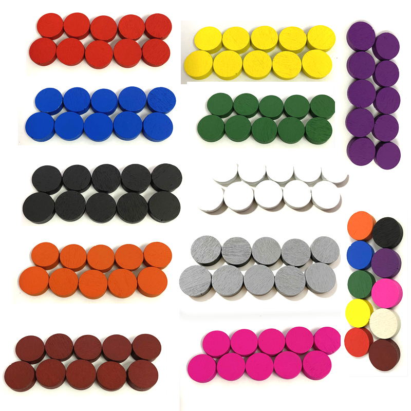 100pieces Diameter 15*5MM Wood - Board Game Sequence 评论和价格