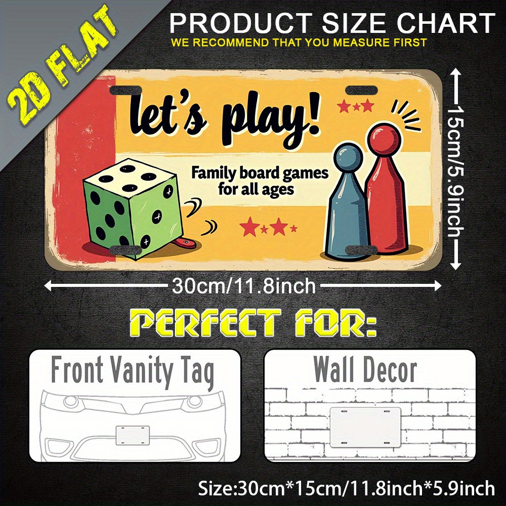 2D Flat, 1pc Aluminum Metal Si - Board Game Cafe 评论和价格