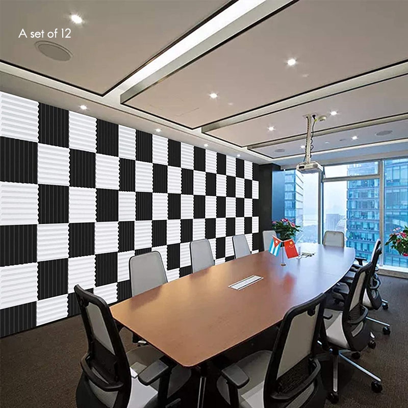 AT02-12 Pcs Acoustic Foam Boar - Board Game Room 评论和价格